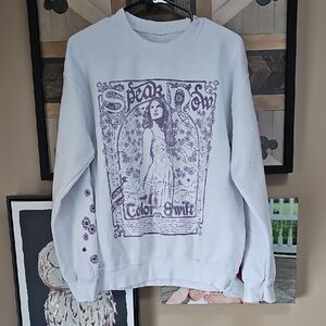 Taylor Swift Speak Now Graphic Sweatshirt with Purple Design